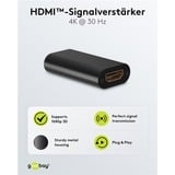 goobay HDMI-Signalverstärker 4K @ 30Hz, HDMI Verlängerung schwarz