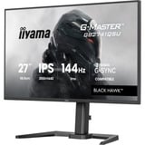 iiyama G-Master GB2741QSU-B1, Gaming-Monitor 68.6 cm (27 Zoll), schwarz (matt), QHD, IPS, HDMI, DP, G-Sync komp., USB-Hub, Höhenverstellung, 144Hz Panel