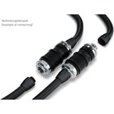 Alphacool ES Schnellverschluss BLH1A PushIn Female IG, Verbindung chrom/schwarz (matt)