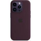 Apple Silikon Case mit MagSafe, Handyhülle dunkelviolett, Holunder, iPhone 14 Pro