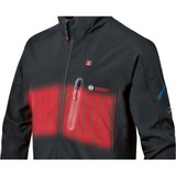 Bosch Heat+Jacket GHJ 12+18V Kit Größe S, Arbeitskleidung schwarz, inkl. Ladeadapter GAA 12V-21, 1x 12-Volt-Akku