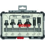 Bosch Professional Rand- und Kantenfräser-Set, 6-teilig 1/4"-Schaft