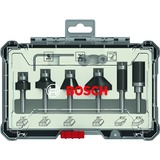 Bosch Rand- und Kantenfräser-Set, 6-teilig 1/4"-Schaft