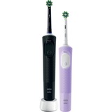 Braun Oral-B Vitality Pro D103 Duo, Elektrische Zahnbürste schwarz/lila, Black/Lilac Violet, inkl. 2. Handstück