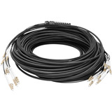 Digitus Glasfaser Universal Breakout Kabel, Duplex, LC/UPC Stecker, Multimode OM4 schwarz, 30 Meter, vorkonfektioniert