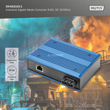 Digitus Industrieller Gigabit Medienkonverter RJ45, SC 20 km 