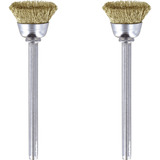 Dremel Messingbürste Ø 13 mm (536) 2 Stück, Schaft  Ø  3,2mm