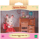 EPOCH Sylvanian Families - Schokoladenhasen Schwester Schreibtisch Set, Konstruktionsspielzeug 