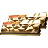G.Skill DIMM 16 GB DDR4-3600 (2x 8 GB) Dual-Kit, Arbeitsspeicher gold, F4-3600C16D-16GTEGC, Trident Z Royal Elite, INTEL XMP