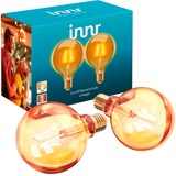 INNR WiFi Filament Vintage Globe E27, LED-Lampe 2er-Pack, ersetzt 30 Watt