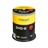 Intenso DVD-R 4,7 GB, DVD-Rohlinge 16fach, 100 Stück