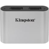 Kingston Workflow microSD Reader, Kartenleser silber/schwarz