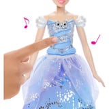 Mattel Disney Prinzessin Cinderella-Modepuppe im bezaubernden Ballkleid mit Licht und Geräuschen