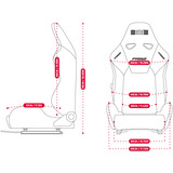 Next Level Racing PRS2 NLR-E058, Rennschalensitz schwarz/rot