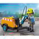 PLAYMOBIL 71752 Action Heroes Bauarbeiter mit Meißel, Konstruktionsspielzeug 