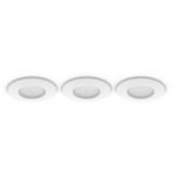 Philips HUE White & Color Ambiance Slim Einbauleuchte 90 mm, LED-Leuchte weiß, 3er-Pack