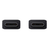 SAMSUNG USB 2.0 Kabel EP-DX510 (5A), USB-C Stecker > USB-C Stecker schwarz, 1,80 Meter, PD, Laden mit bis zu 100 Watt