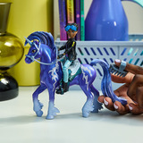 Spin Master Unicorn Academy - Rory und Einhorn Storm, Spielfigur mit echter Mähne und Schweif sowie Bürste