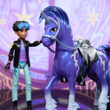 Spin Master Unicorn Academy - Rory und Einhorn Storm, Spielfigur mit echter Mähne und Schweif sowie Bürste
