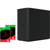 Ubiquiti Unifi UNAS2 + IronWolf NAS 2 x 8 TB Bundle schwarz