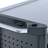 Wera 9801 Tool Rebel Werkstattwagen Stainless XXL, ohne Werkzeug, Werkzeugwagen schwarz, Tool Rebel Design