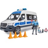 bruder 02683 MB Sprinter Polizei Einsatzfahrzeug mit Light & Sound Modul, Modellfahrzeug 