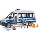 bruder 02683 MB Sprinter Polizei Einsatzfahrzeug mit Light & Sound Modul, Modellfahrzeug 