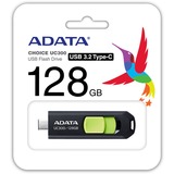 ADATA UC300 128 GB, USB-Stick schwarz/grün, USB-C 3.2 Gen 1
