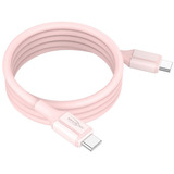 Ansmann Silikonkabel USB-C auf USB-C rosa, magnetisch, 120cm