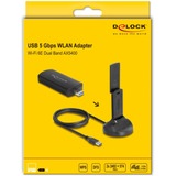 DeLOCK Wi-Fi 6E Dualband WLAN USB Adapter AX5400 (2 x 2402 + 574 Mbps) 