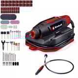 EINHELL Schleif- und Gravur-Werkzeug TC-MT 150 E, Gravierer schwarz/rot, 150 Watt, 117-teiliges Zubehör-Set
