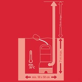 Einhell Schmutzwasserpumpe GC-DP 9040 N, Tauch- / Druckpumpe rot/edelstahl, 900 Watt