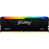 Kingston FURY DIMM 32 GB DDR4-3600 (2x 16 GB) Dual-Kit , Arbeitsspeicher schwarz, KF436C18BB2AK2/32, Beast RGB, INTEL XMP