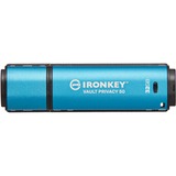 Kingston IronKey Vault Privacy 50 32 GB, USB-Stick hellblau/schwarz, USB-A 3.2 Gen 1