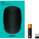 Logitech B170 Wireless, Maus schwarz, 3 Tasten, für Links- und Rechtshänder, kompatibel mit PC/Mac