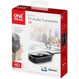 ONE FOR ALL TV Audio-Sender, Streamer-Medium schwarz, Bluetooth, A2DP, Klinke