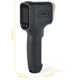 Ooni Digitales Infrarot-Thermometer schwarz, Display mit Hintergrundbeleuchtung