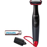 Philips BG105/10 Bodygroom series 1000, Haarschneider schwarz/rot