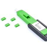 SMARTKEEPER ESSENTIAL Mini USB-B Port Lock (UL04), Einsteckschloss Farbcode Grün, 10 Stück