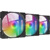SilentiumPC Stella HP ARGB 120 PWM Kit, Gehäuselüfter schwarz/weiß, Set mit 3 Lüftern