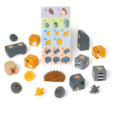 Spin Master Melissa & Doug - Blockables Waldtierfreunde Set, Konstruktionsspielzeug 