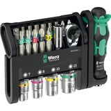 Wera Tool-Check Modular 1, Bit-Satz schwarz/grün, 21-teilig, inkl. 1/4" Bit-Ratsche