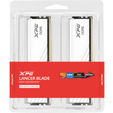 ADATA DIMM 64 GB DDR5-6000 (2x 32 GB) Dual-Kit, Arbeitsspeicher weiß, AX5U6000C2832G-DTLABRWH, XPG Lancer Blade RGB, INTEL XMP, AMD EXPO