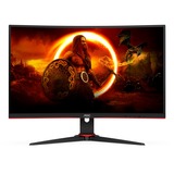 AOC AGON C27G2E/BK, Gaming-Monitor 68.6 cm (27 Zoll), schwarz/rot, Full HD, VA, HDR, Adaptive-Sync, HDMI, DisplayPort, 165Hz Panel