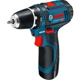 Bosch Akku-Bohrschrauber GSR 12V-15 Professional, 12Volt blau/schwarz, 2x Li-Ionen Akku 2,0Ah, 25 Bits