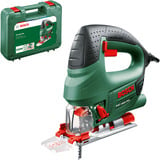 Bosch Heimwerken & Garten Stichsäge PST 8000 PEL grün/schwarz, Koffer, 5-teiliges Sägeblatt - Set, 530 Watt