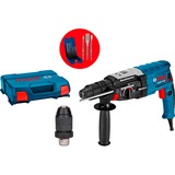 Bosch ProWeekend Bundle16 GBH 2-28 F SSBF, Bohrhammer blau/schwarz, 880 Watt, mit Meißel- und Hammerbohrer-Set, in L-BOXX