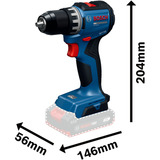 Bosch Professional Akku-Bohrschrauber GSR18V-52 mit 2 Akkus 18 Volt 2,0 Amperestunden im L-Case Retail