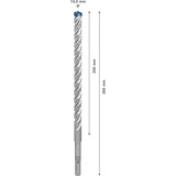 Bosch Professional EXPERT Hammerbohrer SDS-plus-7X, Ø 14mm Arbeitslänge 200mm