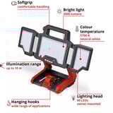 EINHELL Professional Akku-Lampe TP-CL 18/3000 Li - Solo, 18Volt, Baustrahler rot, ohne Akku und Ladegerrät